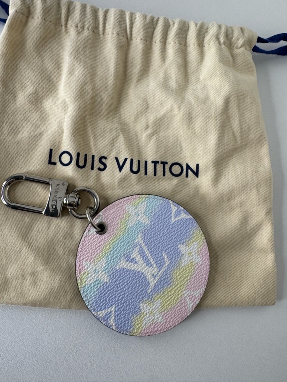 Louis Vuitton Pastel Monogram Round Keyring - Lavender, Pink & Mint